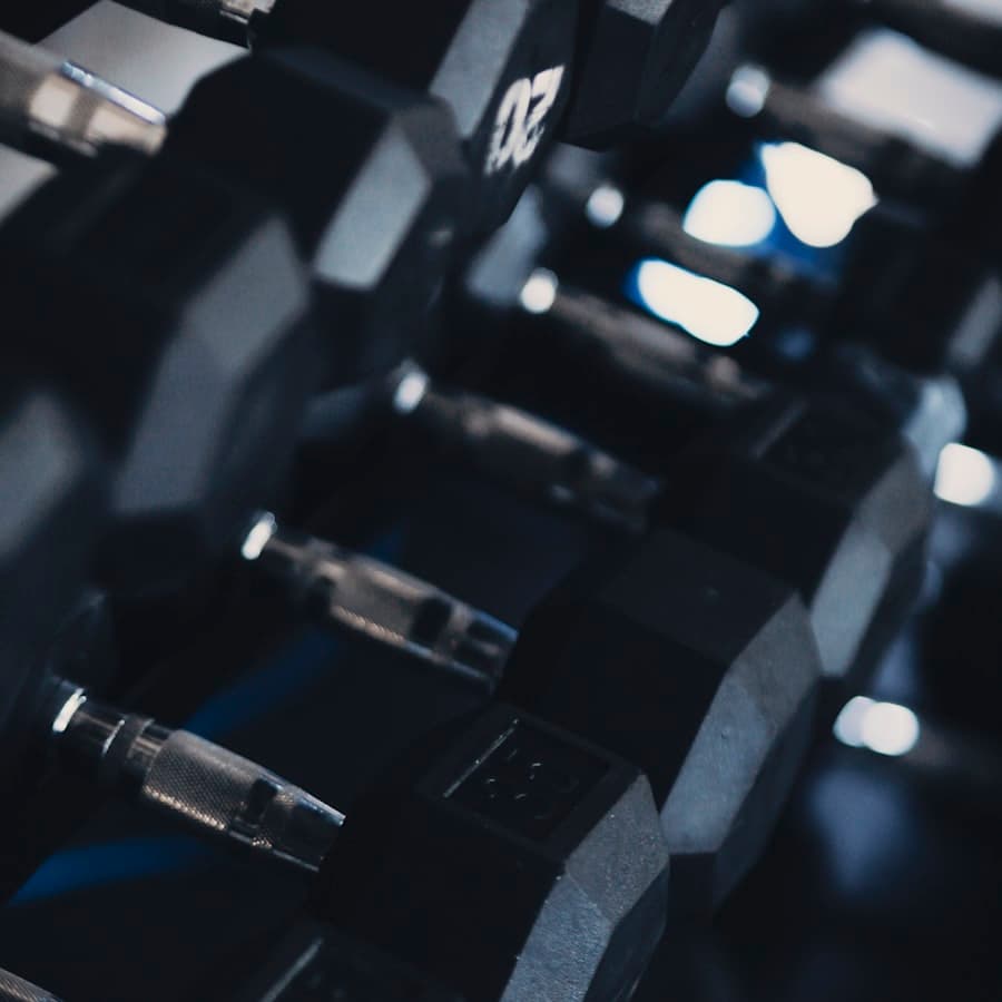 Detalhe de equipamento de treino
