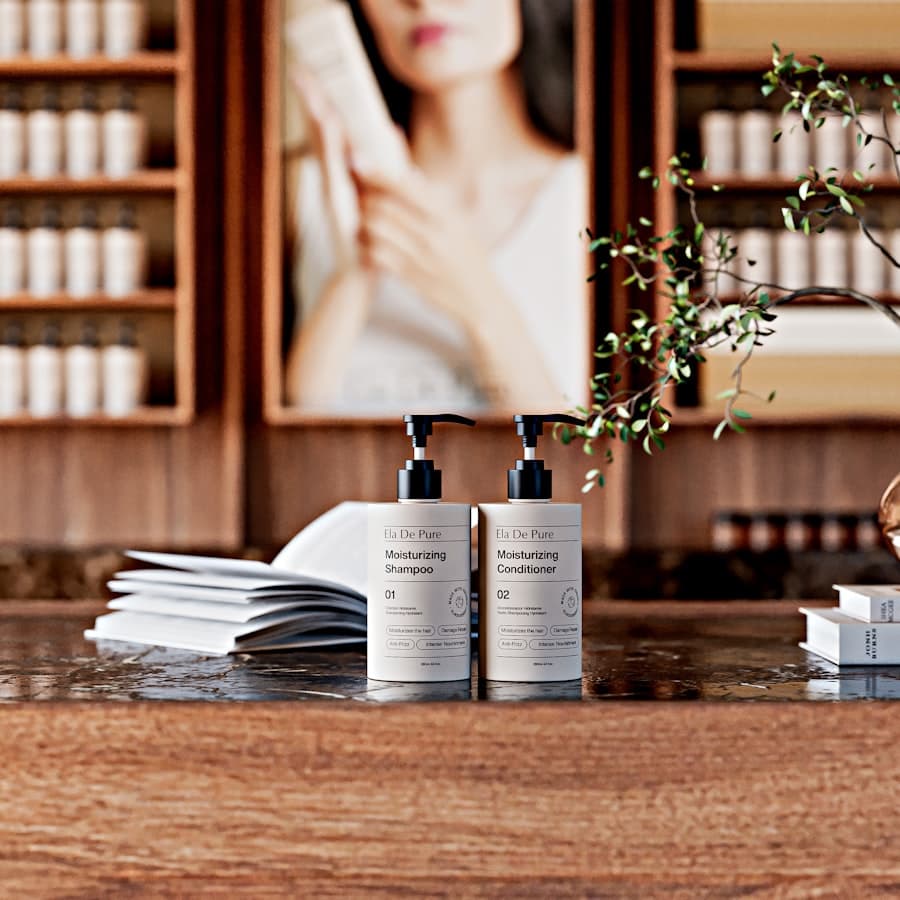Detalhe de produtos de higiene