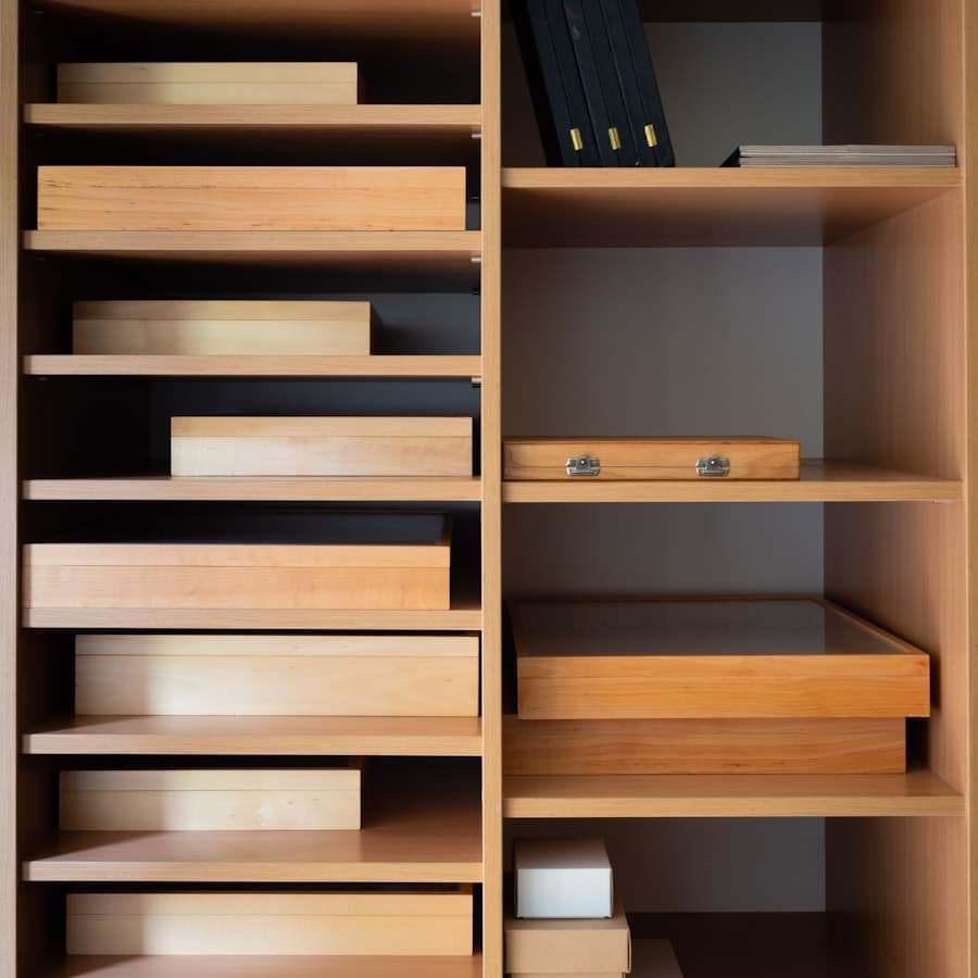Detalhe de marcenaria de projeto Villa Home